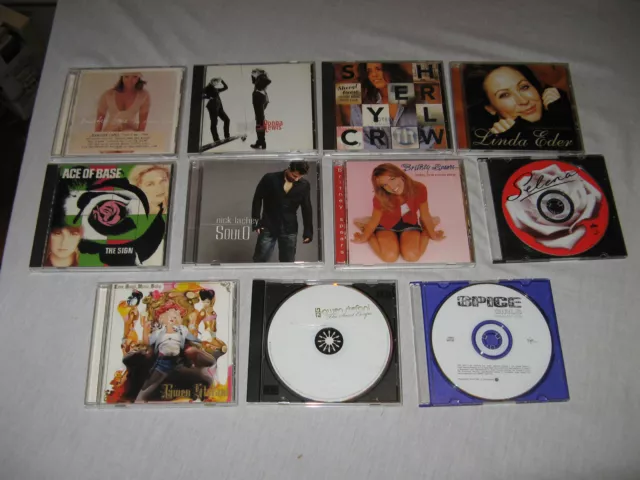 Lot Of 11 Famous Pop Stars Music CD Gwen Stefnai,  Britney Spears  JLO  Selena