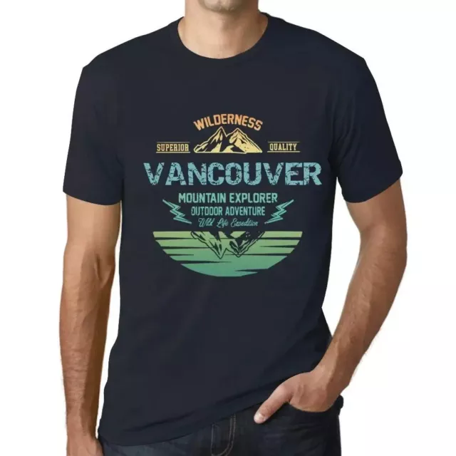 Men's Graphic T-Shirt Outdoor Adventure, Wilderness, Mountain Explorer Vancouver