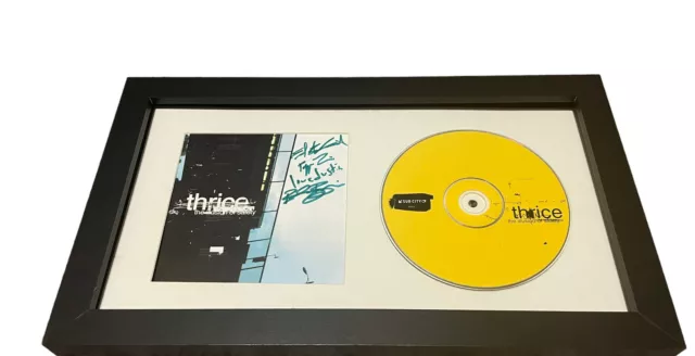 Thrice Band Signed Autograph The Illusion Of Safety Framed & Matted Cd Display