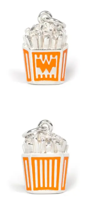 James Avery Sterling Silver Whataburger French Fries Enamel Charm (NEW)