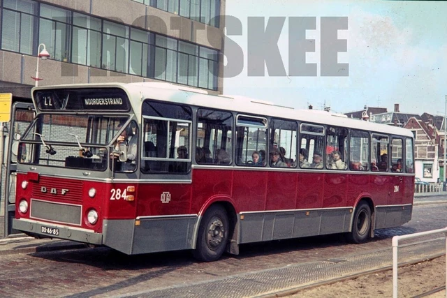 35MM SLIDE HOLLAND HTM Den Haag Single Decker Bus DAF DS-46-85 1973 ...