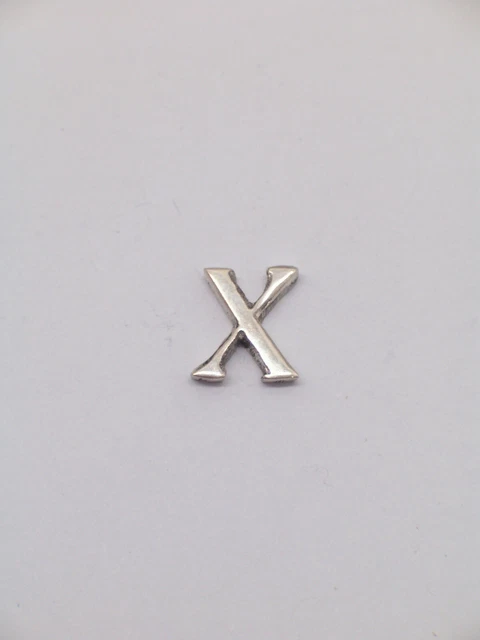 Broche De Veste Avec Initiale - Pour - en Argent 925 - Pins - Lettre - Alphabet