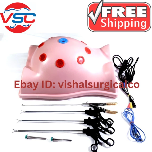 Laparoscopic Virtual Trainer Endo Box Training Kit Suture Model Instruments Sets