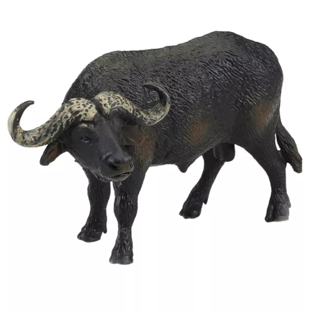 1PC African Buffalo desktop ornament Bull Figurine Buffalo Decorative Figurine O