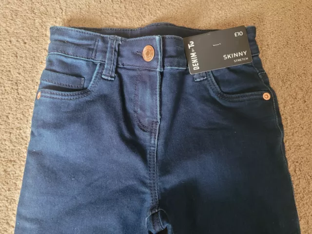 Jeans skinny TU denim blu scuro età 8 anni nuovi 3