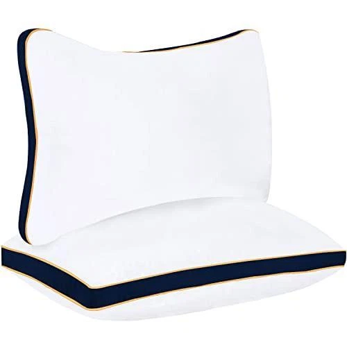 Sleepsia Hotel Collection Bed Pillows for Sleeping - Queen Pillows Set of 2 -