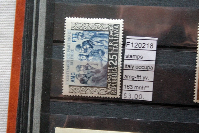 Stamps Italy Occupation Amg-Ftt Yvert N°163 Mnh** (F120218)