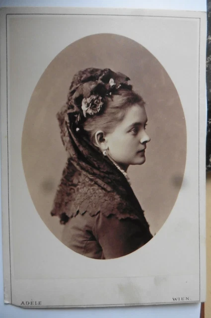 PHOTO CDV CABINET Card Fürstin Nariskin Princess Narychkin Adele Vienna ...