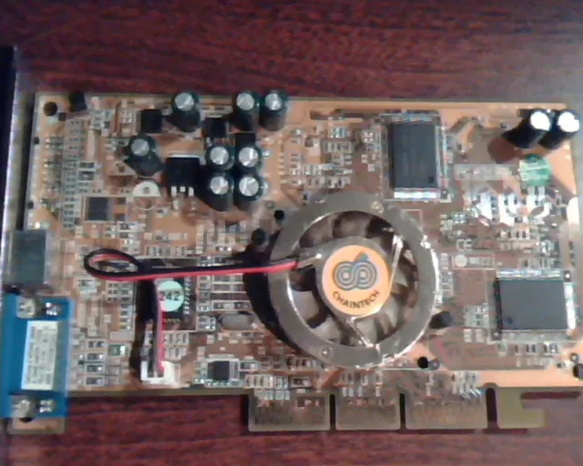 AGP card GeForce4 MX440 D64M 6000 N622 A-G448-A64VN-D70SB VGA Chaintech Video