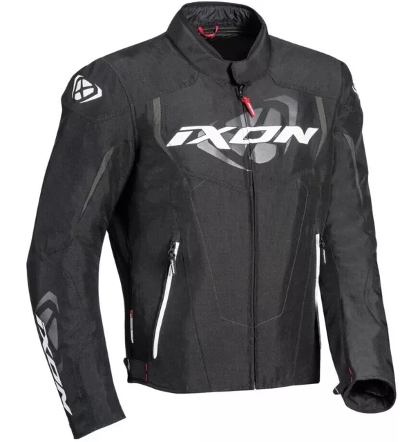 New Ixon Cobra Black White Textile Motorcycle Jacket Was $299.95