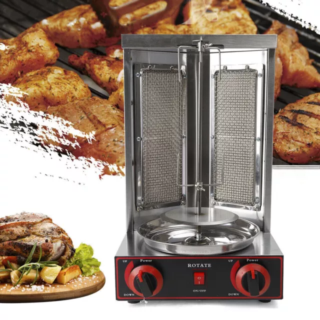 Gas Vertical Shawarma Broiler Machine 3000W CG-25 Doner Kebab Gyro Grill Machine 3