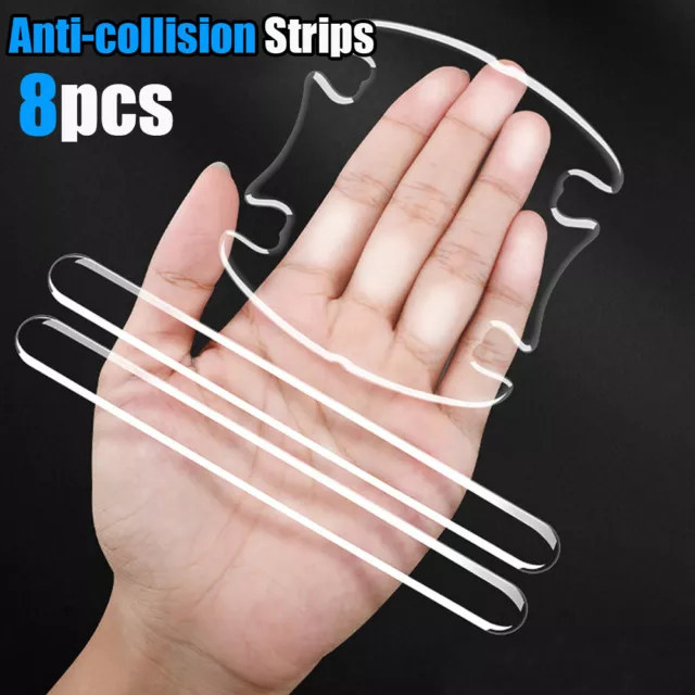 8pcs Invisible Car Door Handle Bowl Anti Scratch Stickers Protector Film Cover