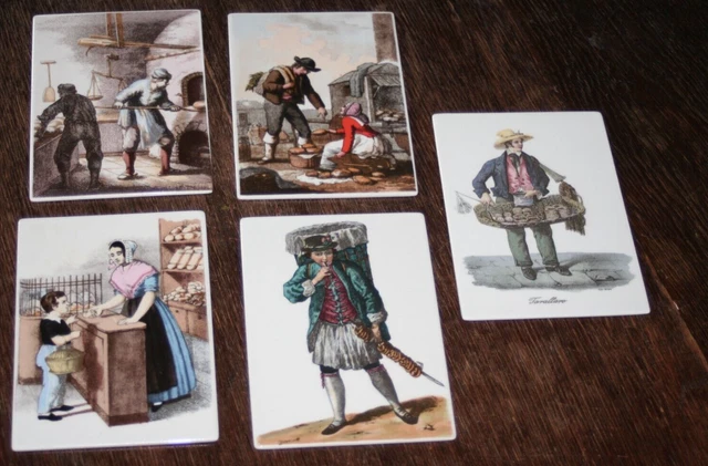 Villeroy & Bloch Galerie - 5 Porzellan-Karten Bäckereihandwerk (10,5x15cm)
