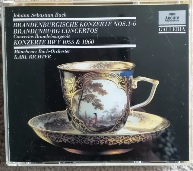 Bach, Brandenburgische Konzert 1-6, Richter, Archiv Produktion, 2CD 427 143-2