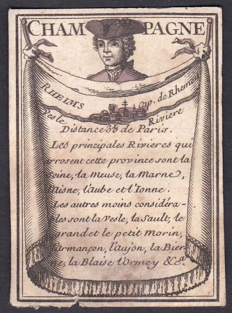 1780 Reims Frankreich France playing card carte a jouer Spielkarte cards cartes