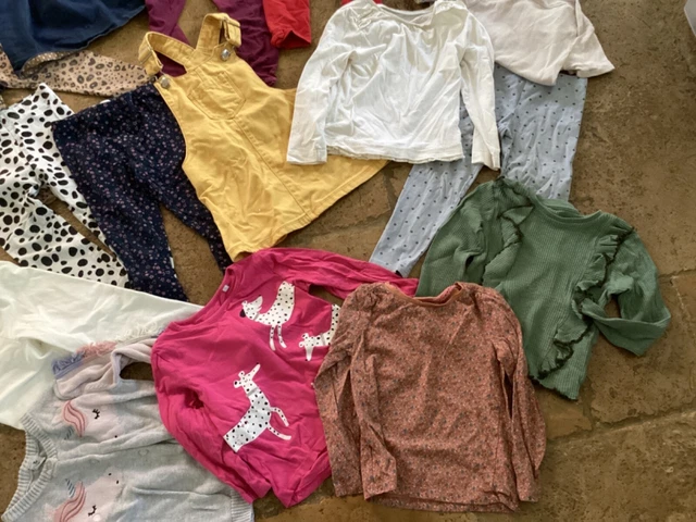 Girls age 2-3 large clothing bundle, good wardrobe selection 7