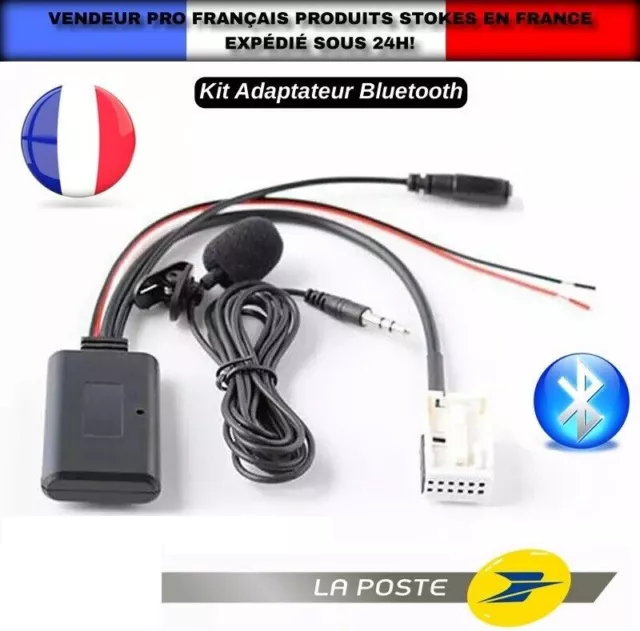 Adaptateur Bluetooth  Peugeot 207 307 308 407 607 1007 Expert Kit Rd4 + Micro +