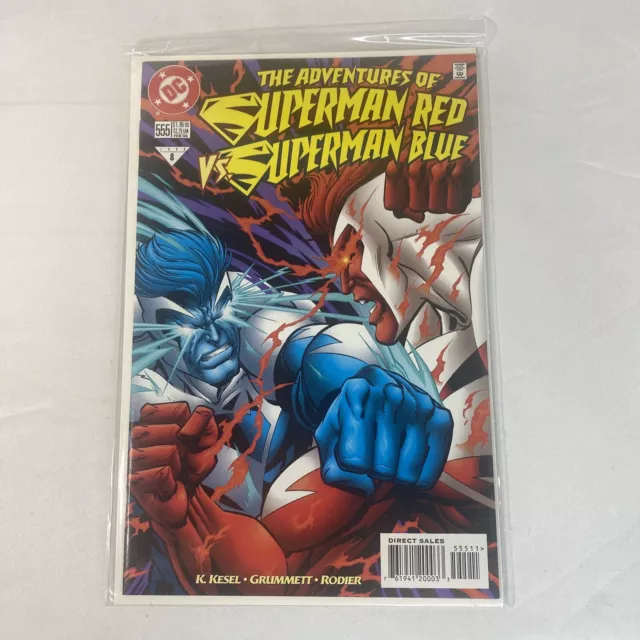 DC Comic Book "The Adventures of Superman Red and Superman Blue #555"