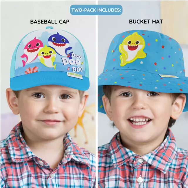 NICKELODEON BABY SHARK Sunhat, Boys Bucket Hat & Baseball Cap for Kids ...