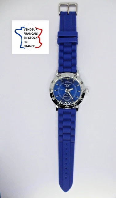Montre Mécanique Philippe NAIM - 17 Rubis, Antimagnétique, Cadran Blanc Chiffres Romains - NEUVE DE STOCK (jamais Portée)