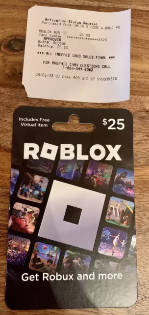 Buy Roblox $25 Gift Card