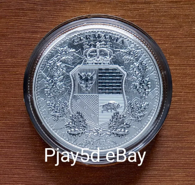 2023 GERMANIA ALLEGORIES Galia 1oz Silver Bullion coin in capsule With ...