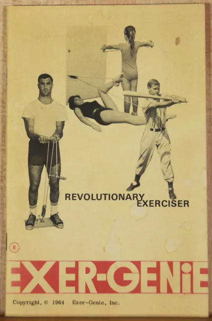 EXERGENIE　1964　Revolutionary　BOOKLET　£28.80　Home　Manual　Exerciser　Fitness　Complete　Gym　PicClick　UK
