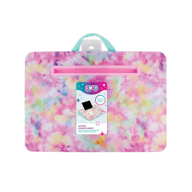 Three Cheers for Girls Quality Lap Desk Pastel Tie Dye Ages 6 Years and Up