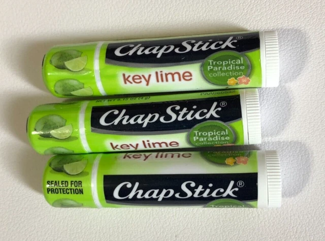 3 ChapStick Llave Bálsamo Labial 4g Ea Tropical Paradise Collection Edición Limitada