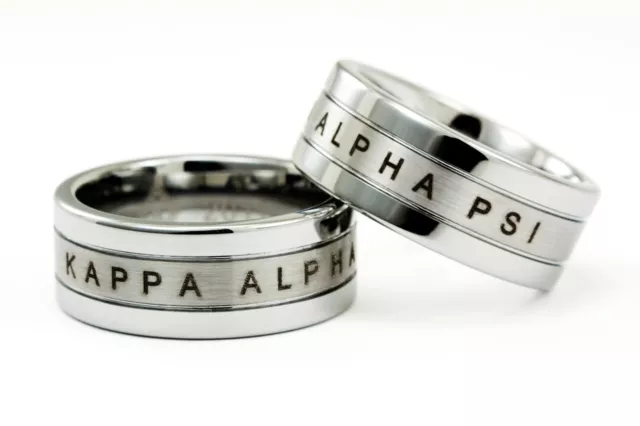 Kappa Alpha Psi Fraternity Sterling Silver Ring with Symbol