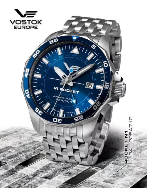 Watches Vostok Europe Rocket N1 Automatic NH34- 225A712B