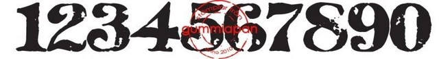 Gummiapan Gummistempel 14030105 - Zahlen 1 bis 9 Zählen Motivstempel Zahlenreihe