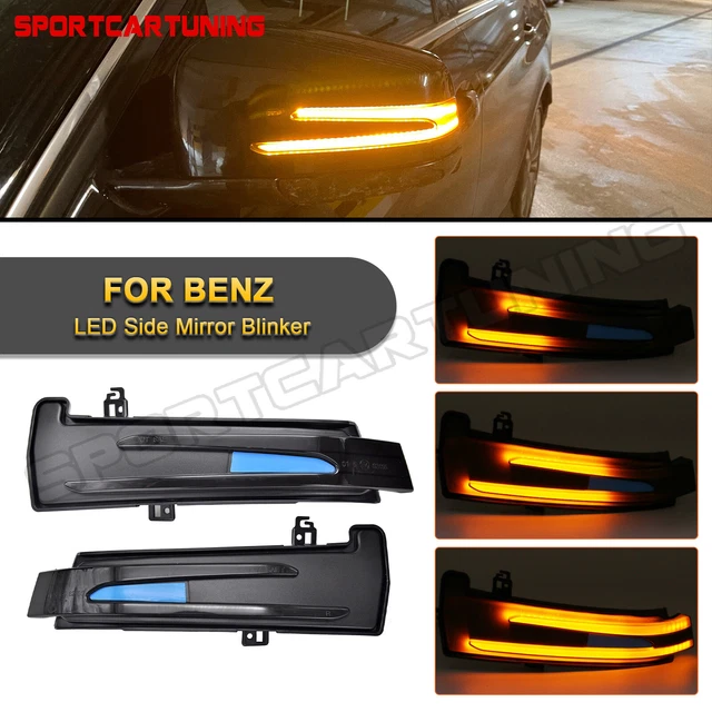Side Mirror Sequential Blink Turn Signal Light For Mercedes C E S A CLA CLS GLK