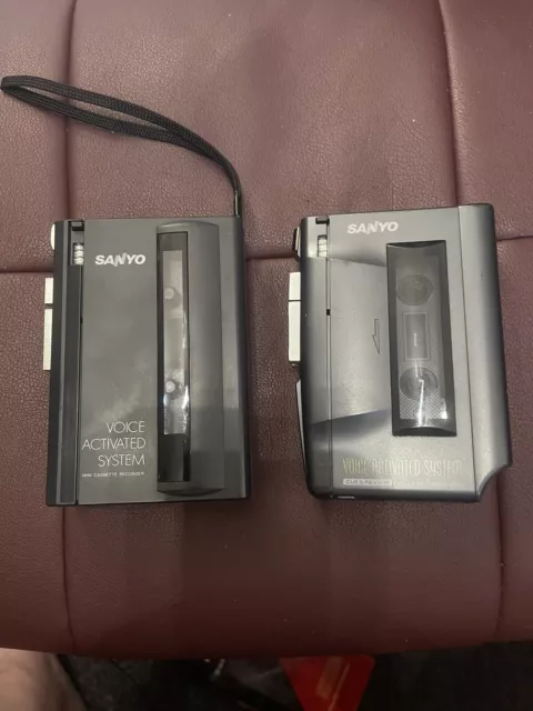 2 Sanyo Voice Activated Cassette Units