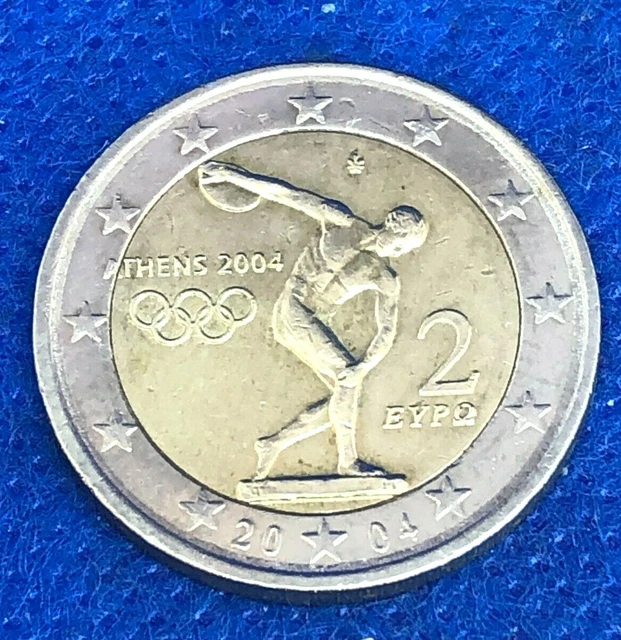 PIÈCE MONNAIE 2 Euros Commémorative Jeux Olympiques ATHENS 2004 EYPO Münzen EUR 399,99 PicClick FR