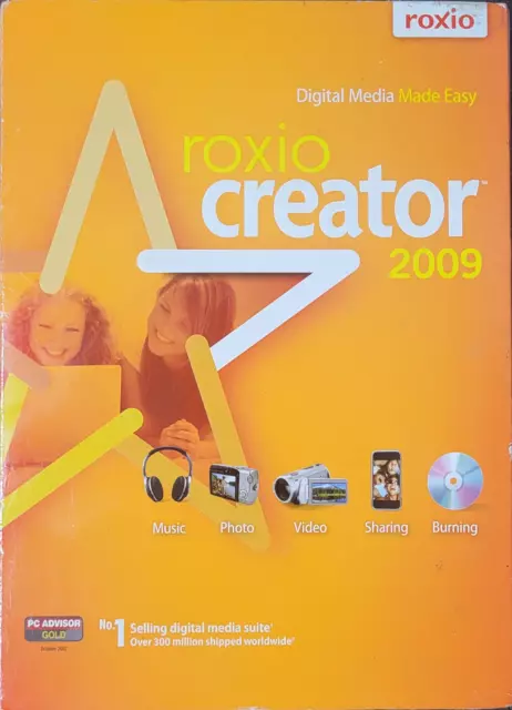 Roxio Creator 2009 for Windows XP and Vista PC