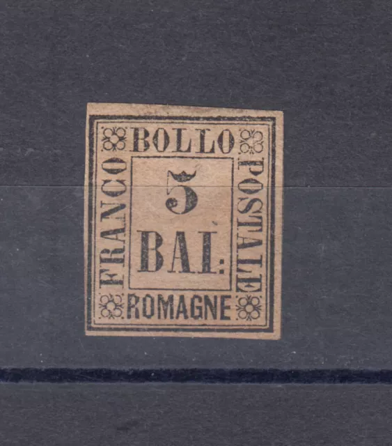 ITALIA ANTICHI STATI Romagne 1859 - 5 Bajocchi  MH* - Ottimi margini