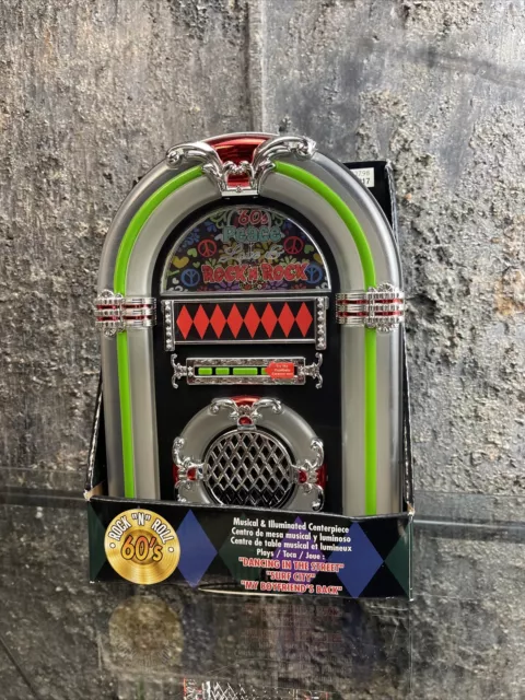 Rock N Roll 60's Jukebox Illuminated & Musical Centerpiece
