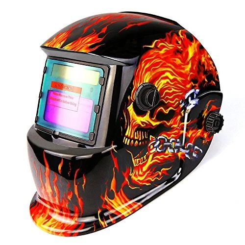 DEKO Maschera saldatore Casco oscurante autoalimentato solare con gamma