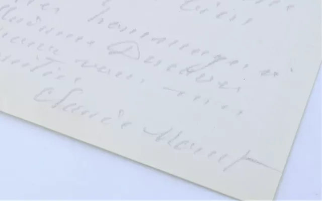 MONET Lettre autographe signée de Claude Monet à Lucien Descaves MANUSCRIT 1916