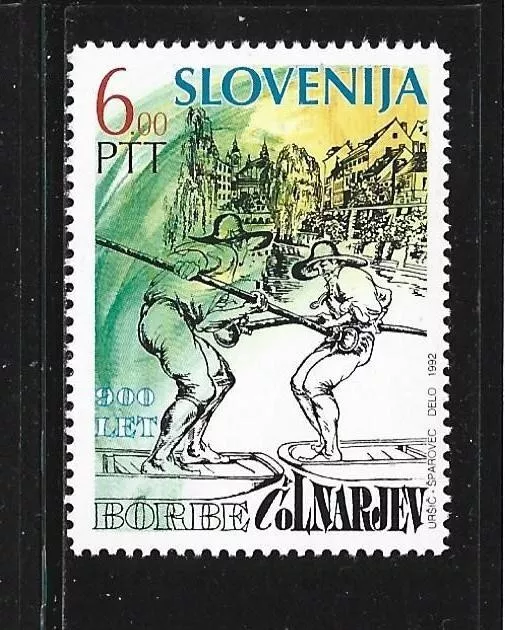 ESLOVENIA. Año: 1992. Tema: 900º ANIV. DE LAS JUSTAS DE BARQUEROS.