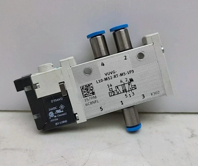 VUVG L10 M52 RT M7 1P3 | Festo 5/2 Mostable Soleid Valve