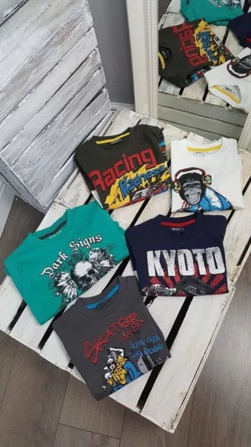 Boys Kids Junior Fashionable Multicoloured Long Sleeved Top T-Shirt (K-39)
