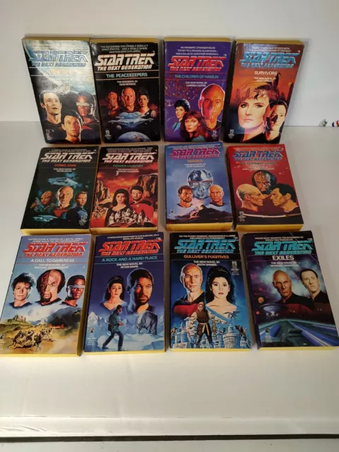 Star Trek The  Next Generation Lot Of 12 Paperback Books