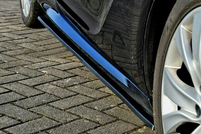 Black Gloss Side skirts addons /diffusers For V Opel Astra J OPC 2012 + v1