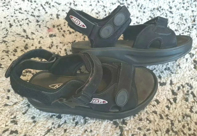 MBT KSTKQ Black Physiological Footwear Walking Comfort Sandals Womens Sz. 7 MBT KSTKQ Black Physiological Footwear Walking Comfort Sandals Womens Sz. 7