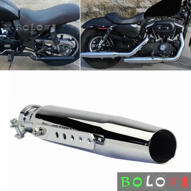 385mm Motorcycle Exhaust Pipes Muffler For Harley Touring Bobber Cafe Racer