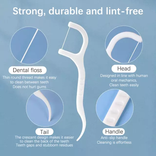 1Box Toothpick and Floss Combination Disposable - Tooth Cleaning Tool