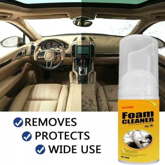 Voiture Mousse Nettoyant Taches Canap�� Pi��ces Tapis Sec Universel Cire