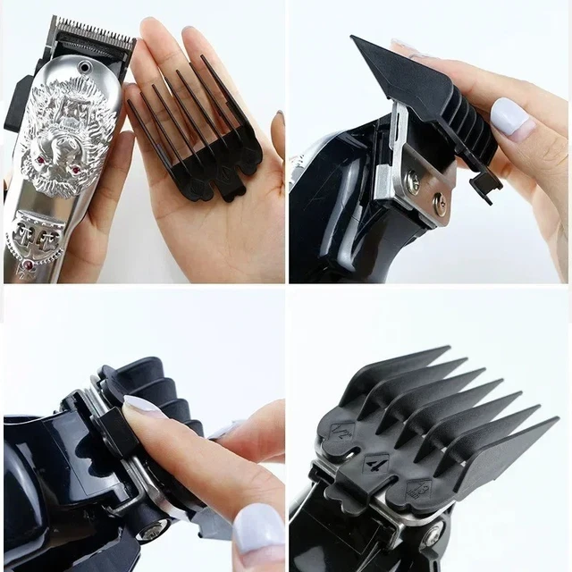 10PCS HAIR CLIPPER Limit Comb Guide Trimmer Guards Attachment Barber ...
